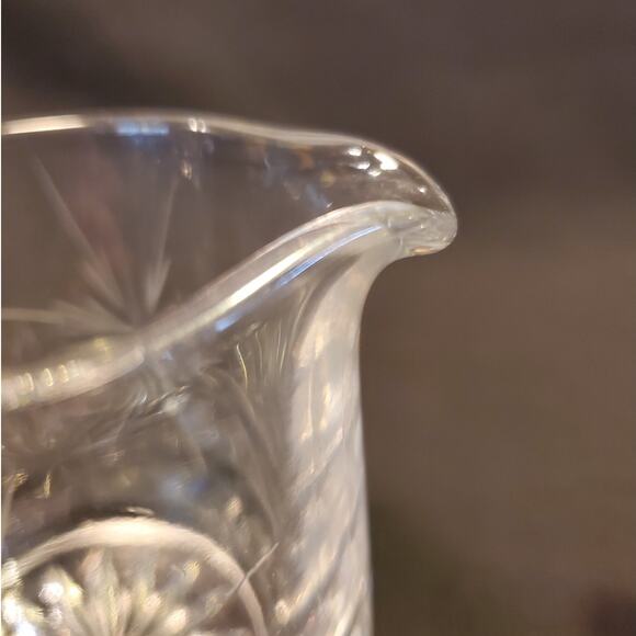 Vintage Susquehanna Crystal Sugar n Creamer in Six Point Star (Stem #4151) - Picture 7 of 9